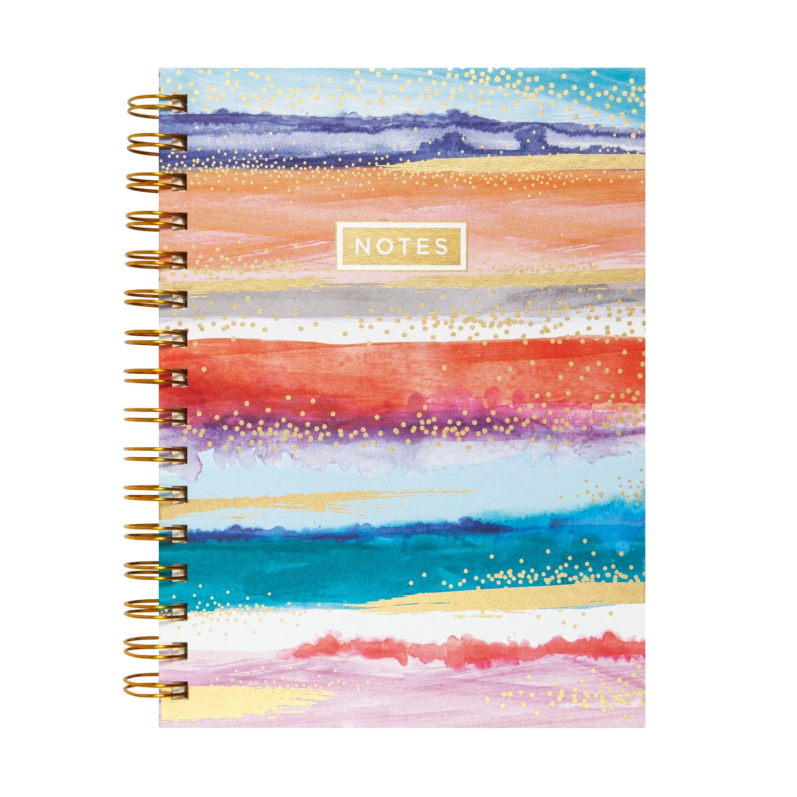 Mintgreen Spiral Journal, 200 Lined Pages, Recycled Paper, 6" x 8", Stripe